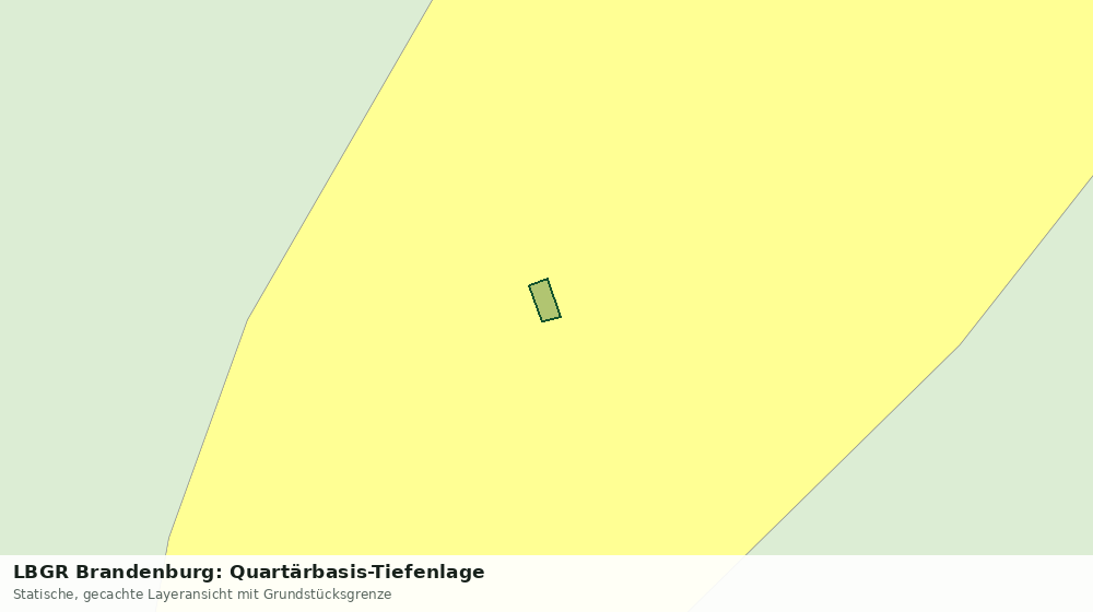 Statische Kartenansicht: LBGR Brandenburg: Quartärbasis-Tiefenlage