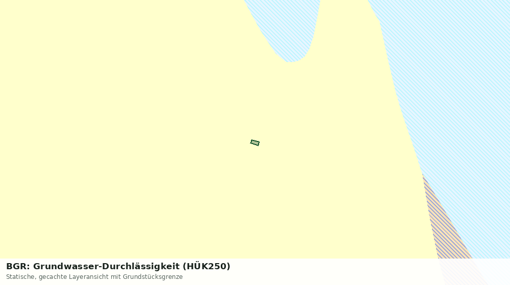 Statische Kartenansicht: BGR: Grundwasser-Durchlässigkeit (HÜK250)