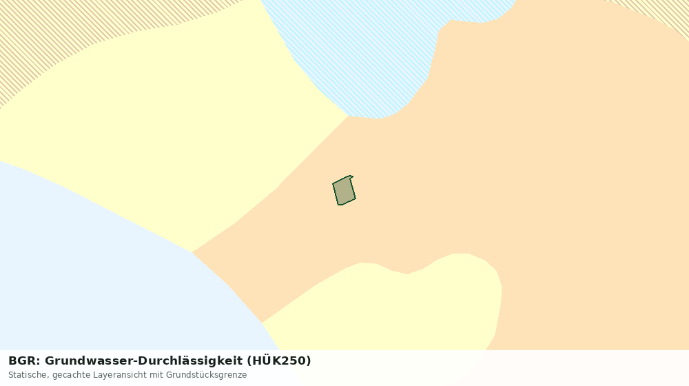 Statische Kartenansicht: BGR: Grundwasser-Durchlässigkeit (HÜK250)