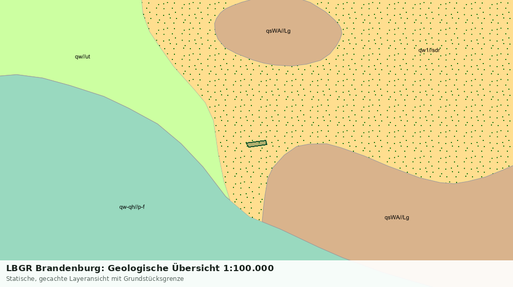 Statische Kartenansicht: LBGR Brandenburg: Geologische Übersicht 1:100.000