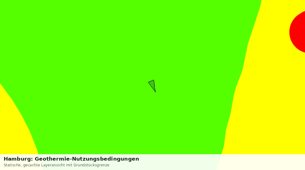 Statische Kartenansicht: Hamburg: Geothermie-Nutzungsbedingungen