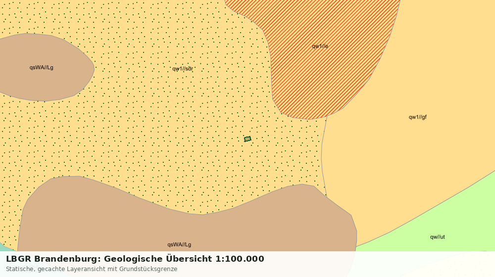 Statische Kartenansicht: LBGR Brandenburg: Geologische Übersicht 1:100.000