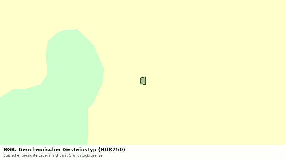 Statische Kartenansicht: BGR: Geochemischer Gesteinstyp (HÜK250)