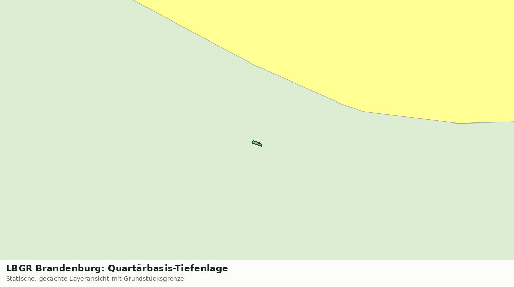 Statische Kartenansicht: LBGR Brandenburg: Quartärbasis-Tiefenlage