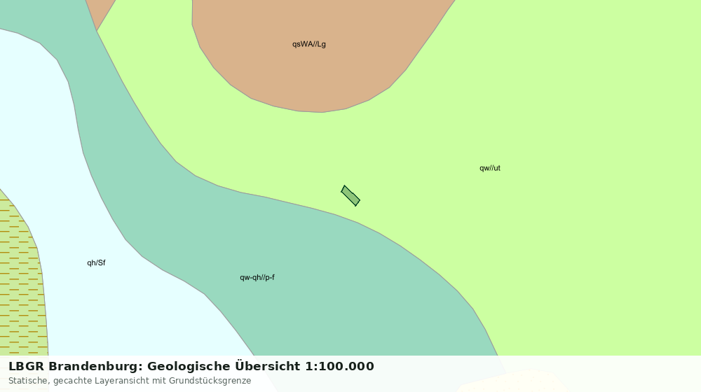 Statische Kartenansicht: LBGR Brandenburg: Geologische Übersicht 1:100.000