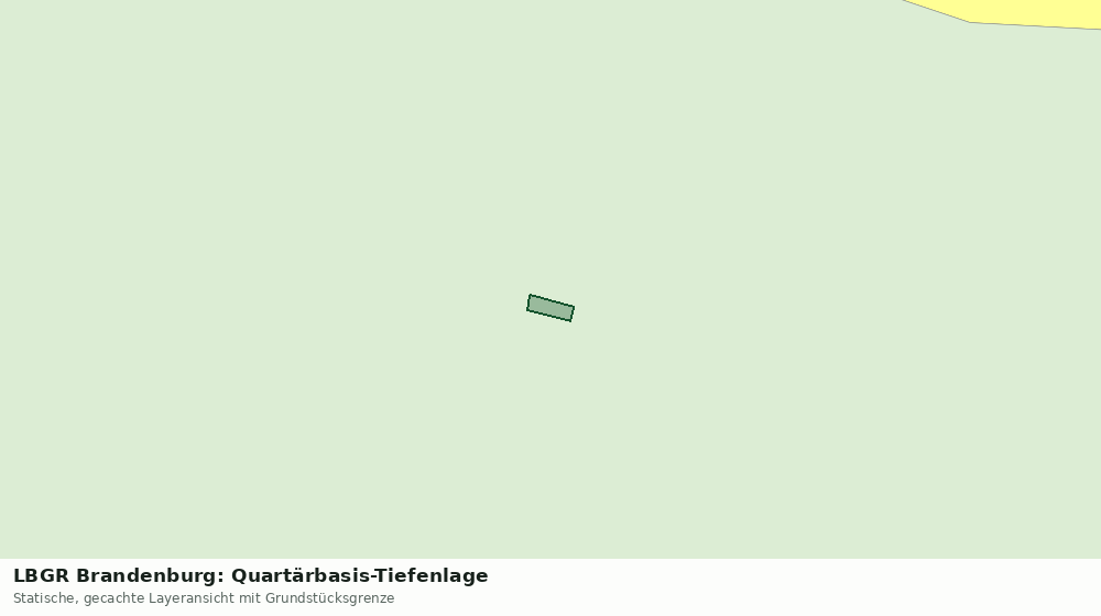 Statische Kartenansicht: LBGR Brandenburg: Quartärbasis-Tiefenlage