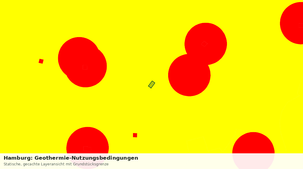 Statische Kartenansicht: Hamburg: Geothermie-Nutzungsbedingungen