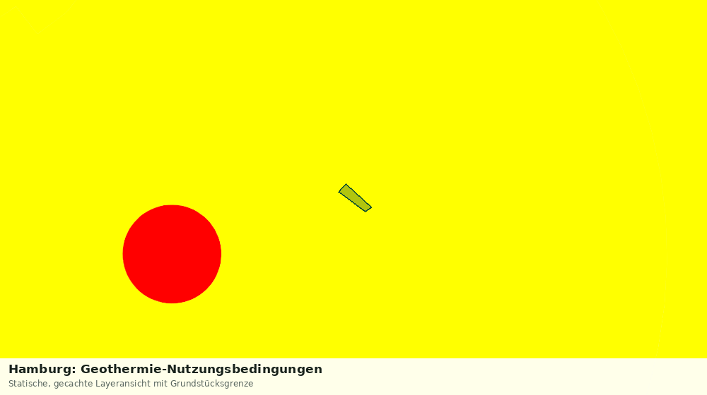 Statische Kartenansicht: Hamburg: Geothermie-Nutzungsbedingungen