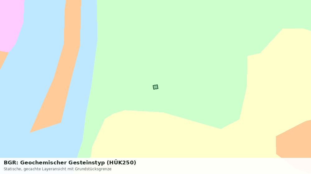 Statische Kartenansicht: BGR: Geochemischer Gesteinstyp (HÜK250)