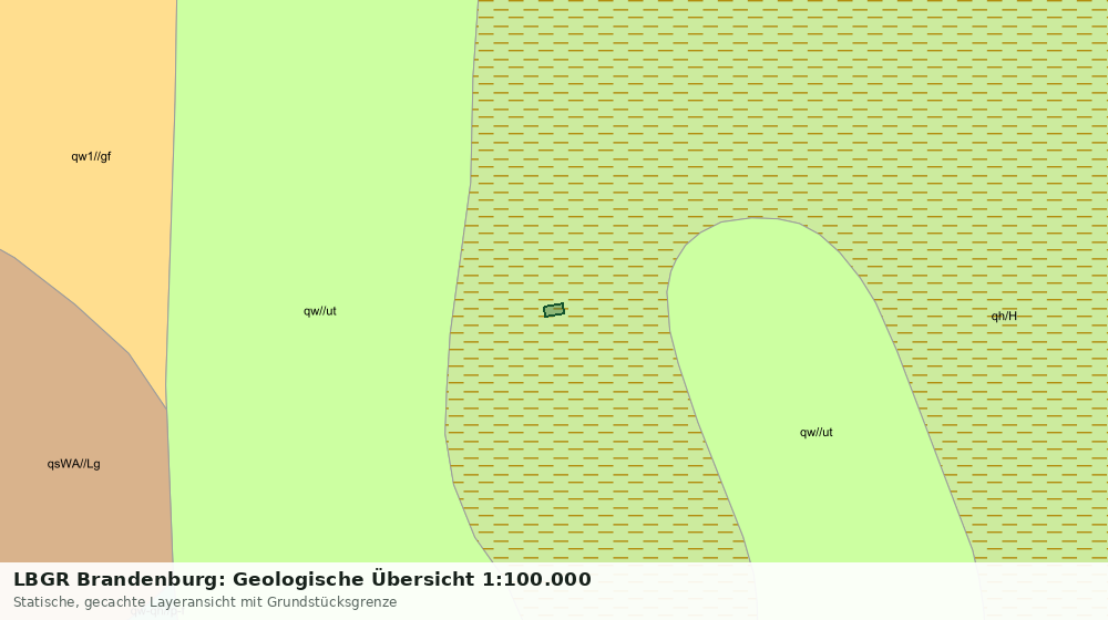 Statische Kartenansicht: LBGR Brandenburg: Geologische Übersicht 1:100.000