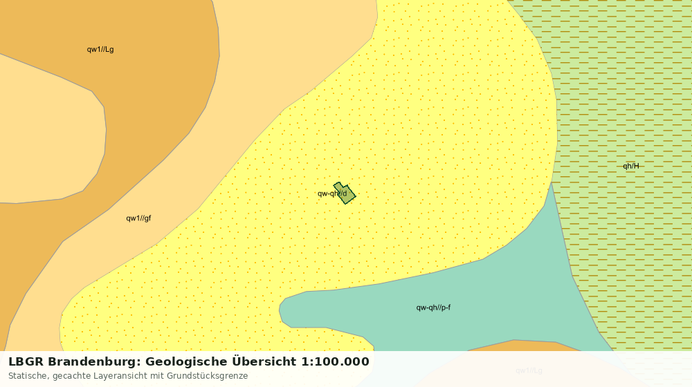 Statische Kartenansicht: LBGR Brandenburg: Geologische Übersicht 1:100.000