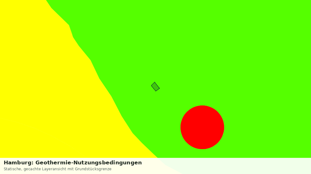Statische Kartenansicht: Hamburg: Geothermie-Nutzungsbedingungen