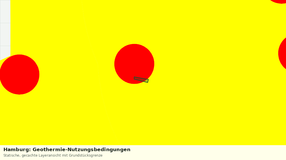 Statische Kartenansicht: Hamburg: Geothermie-Nutzungsbedingungen