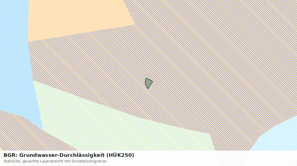 Statische Kartenansicht: BGR: Grundwasser-Durchlässigkeit (HÜK250)