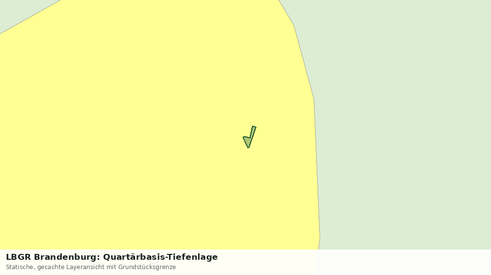Statische Kartenansicht: LBGR Brandenburg: Quartärbasis-Tiefenlage