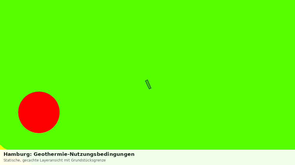 Statische Kartenansicht: Hamburg: Geothermie-Nutzungsbedingungen