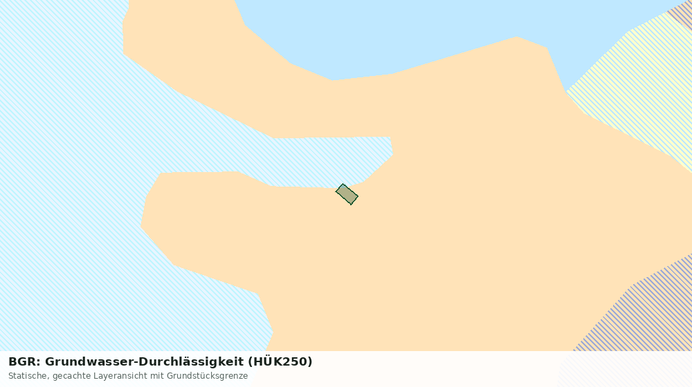 Statische Kartenansicht: BGR: Grundwasser-Durchlässigkeit (HÜK250)