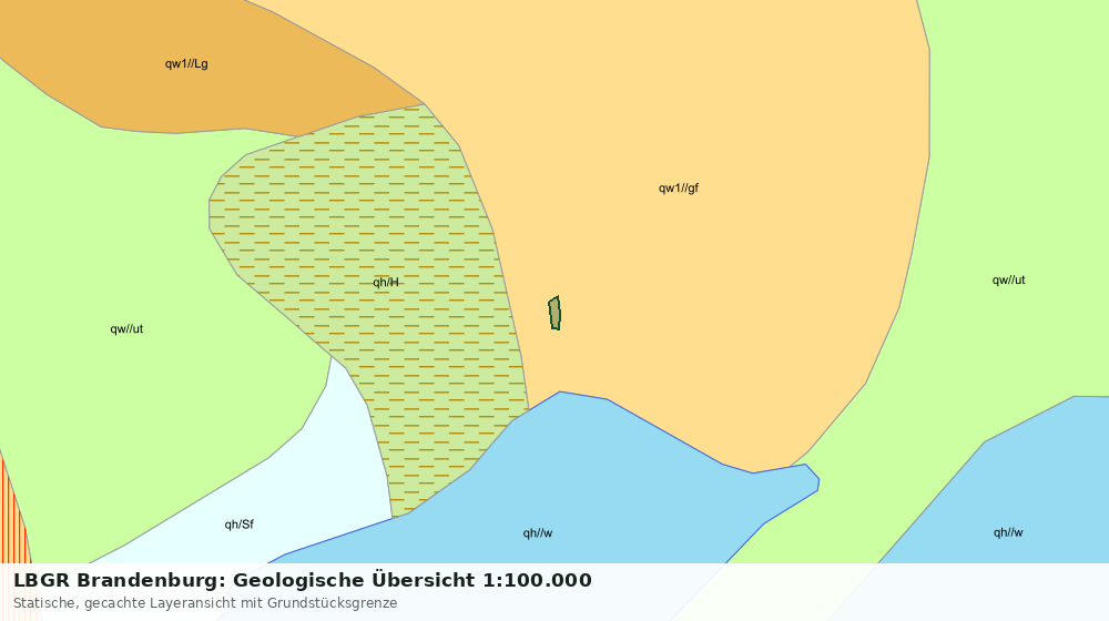 Statische Kartenansicht: LBGR Brandenburg: Geologische Übersicht 1:100.000