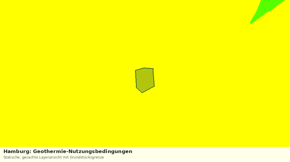 Statische Kartenansicht: Hamburg: Geothermie-Nutzungsbedingungen