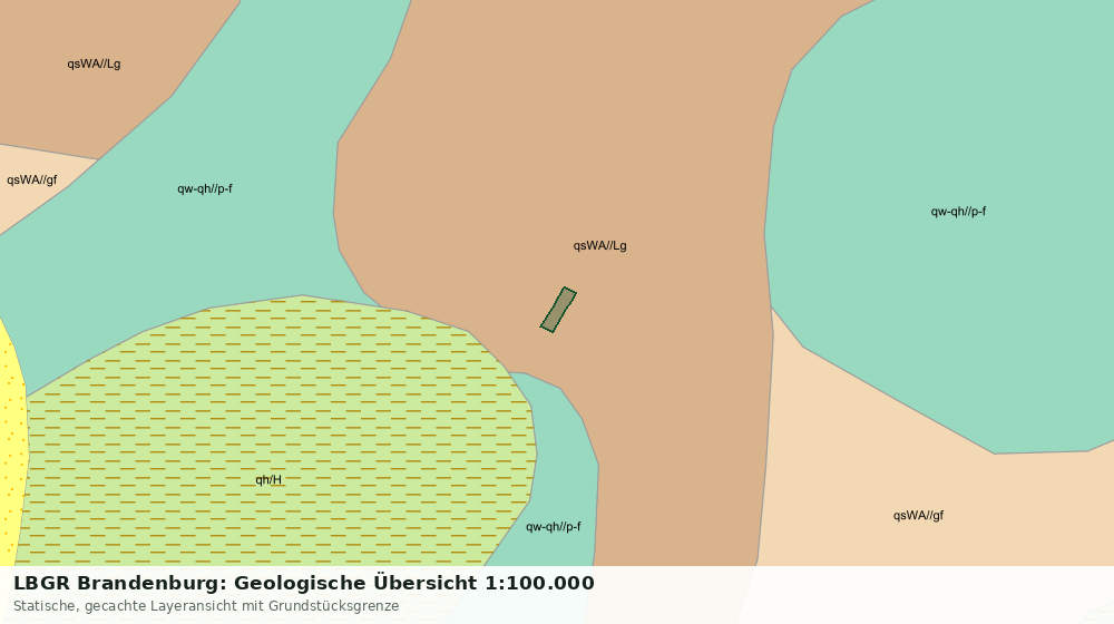 Statische Kartenansicht: LBGR Brandenburg: Geologische Übersicht 1:100.000