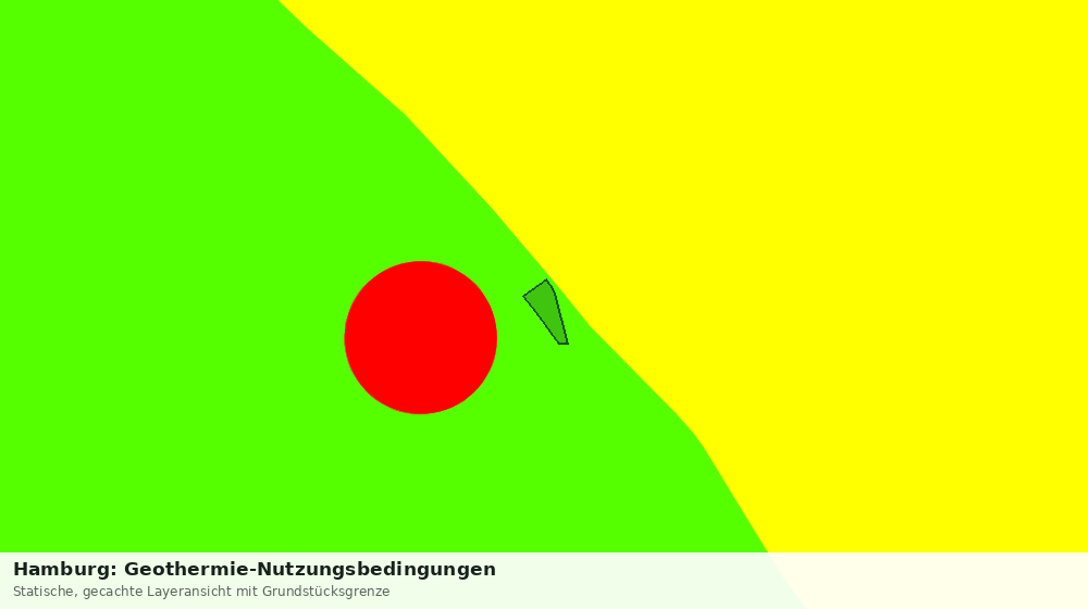 Statische Kartenansicht: Hamburg: Geothermie-Nutzungsbedingungen
