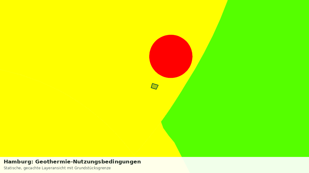 Statische Kartenansicht: Hamburg: Geothermie-Nutzungsbedingungen