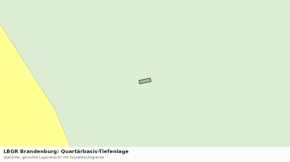 Statische Kartenansicht: LBGR Brandenburg: Quartärbasis-Tiefenlage