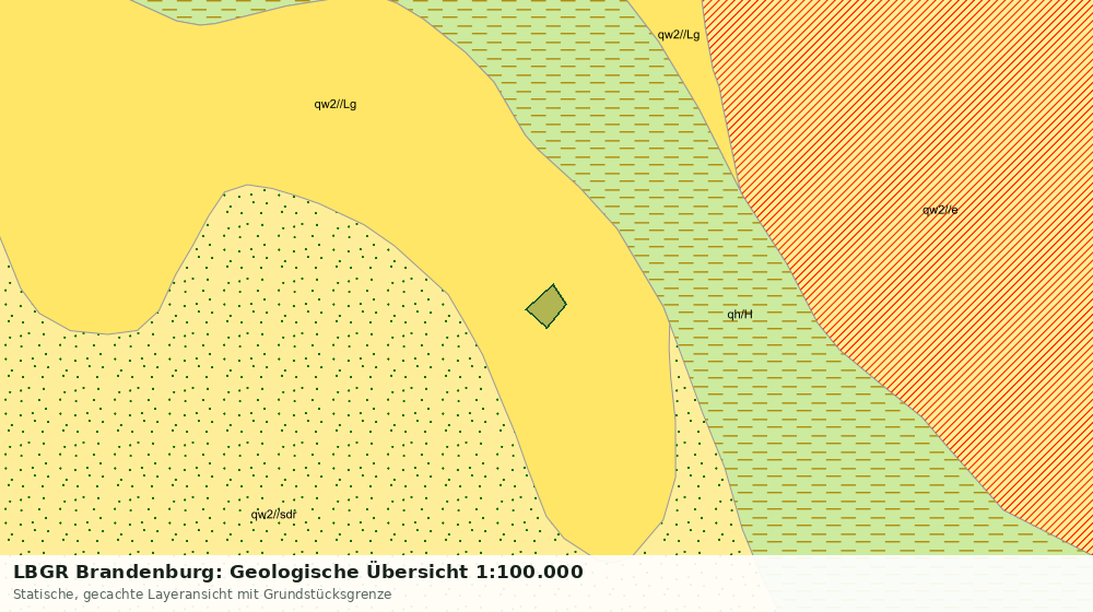 Statische Kartenansicht: LBGR Brandenburg: Geologische Übersicht 1:100.000