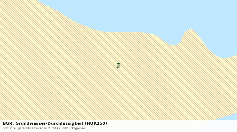 Statische Kartenansicht: BGR: Grundwasser-Durchlässigkeit (HÜK250)