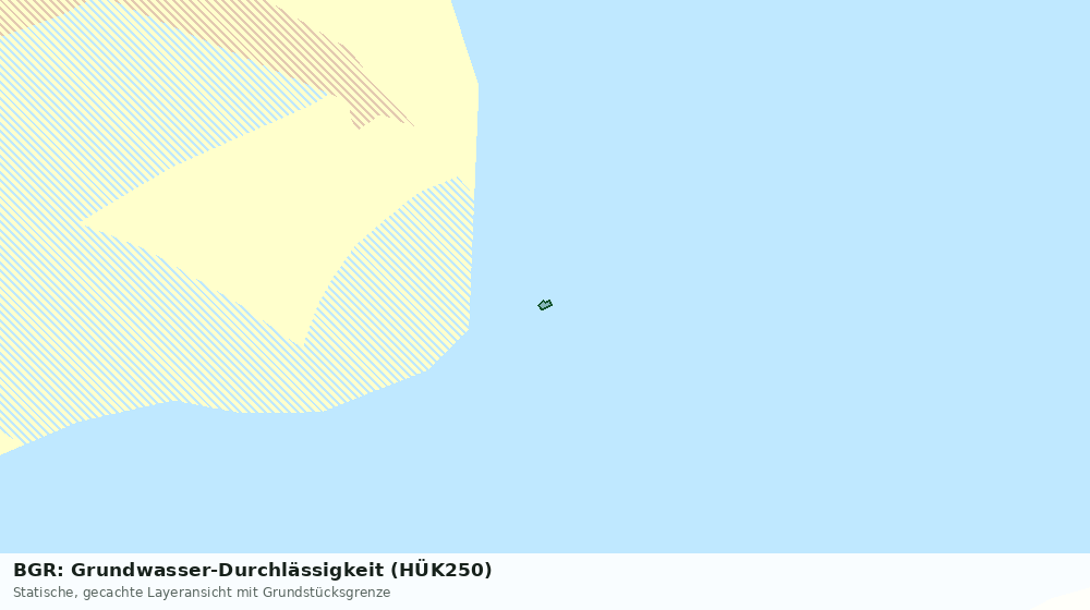Statische Kartenansicht: BGR: Grundwasser-Durchlässigkeit (HÜK250)