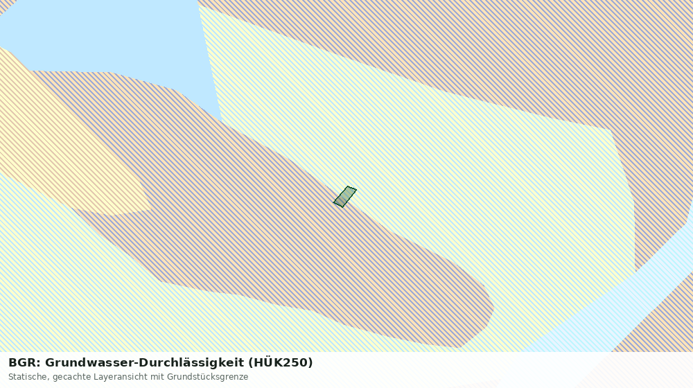 Statische Kartenansicht: BGR: Grundwasser-Durchlässigkeit (HÜK250)