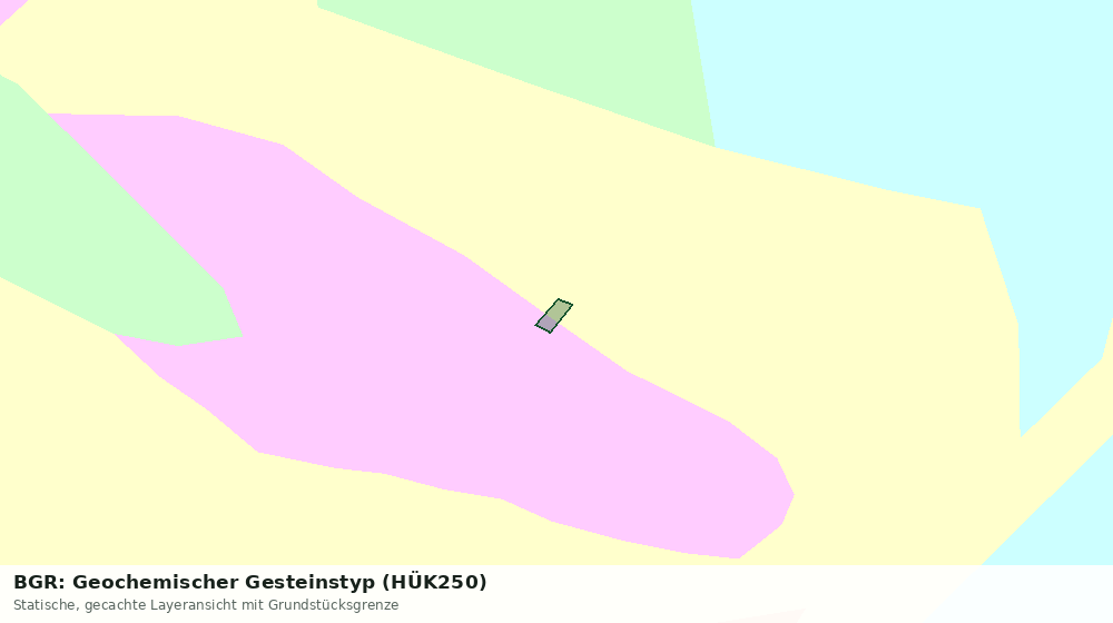 Statische Kartenansicht: BGR: Geochemischer Gesteinstyp (HÜK250)