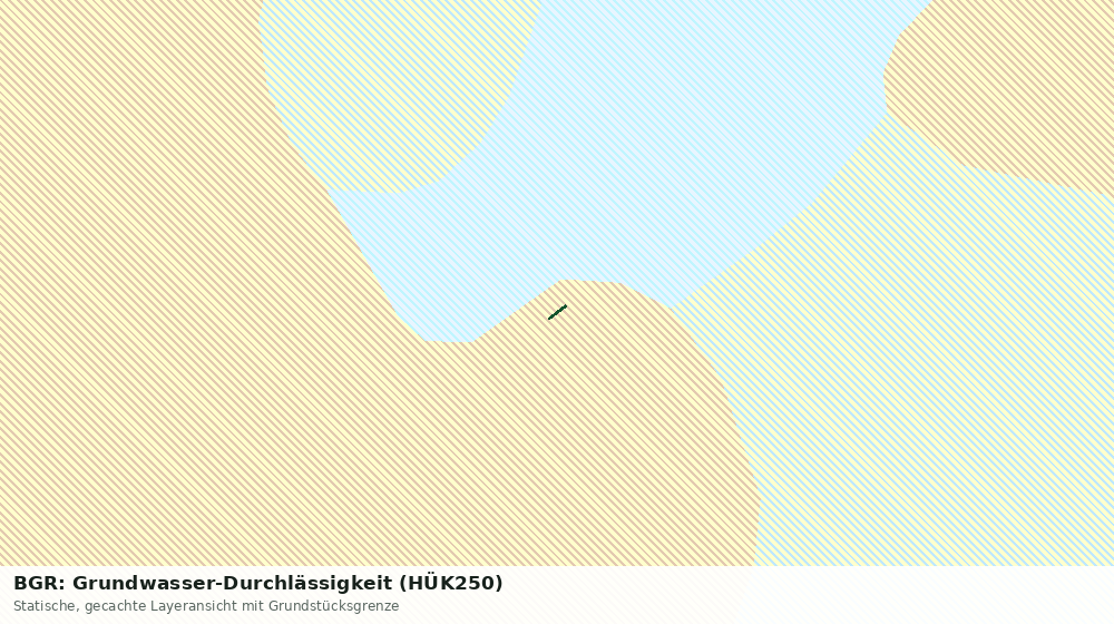 Statische Kartenansicht: BGR: Grundwasser-Durchlässigkeit (HÜK250)