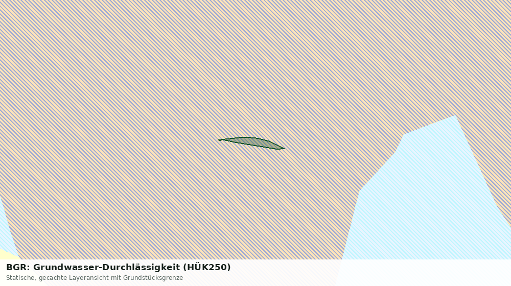 Statische Kartenansicht: BGR: Grundwasser-Durchlässigkeit (HÜK250)