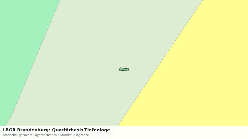 Statische Kartenansicht: LBGR Brandenburg: Quartärbasis-Tiefenlage
