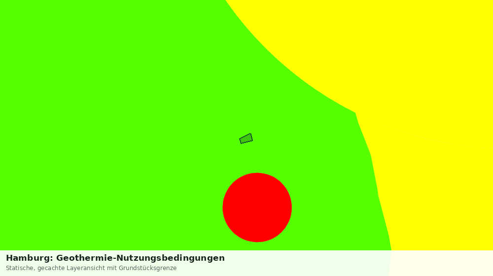 Statische Kartenansicht: Hamburg: Geothermie-Nutzungsbedingungen