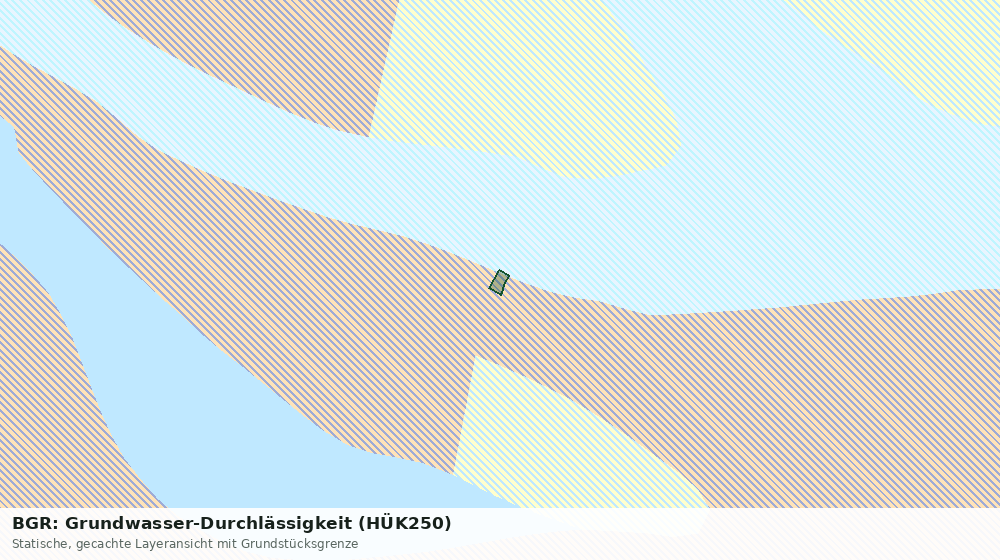 Statische Kartenansicht: BGR: Grundwasser-Durchlässigkeit (HÜK250)