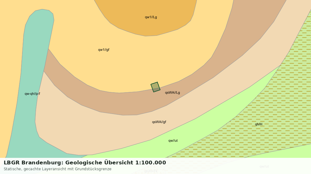 Statische Kartenansicht: LBGR Brandenburg: Geologische Übersicht 1:100.000