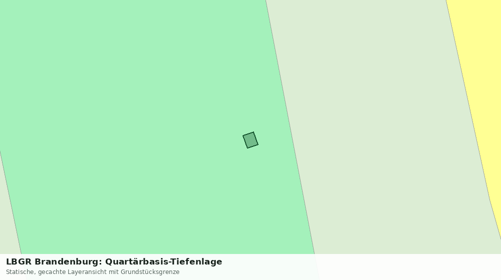 Statische Kartenansicht: LBGR Brandenburg: Quartärbasis-Tiefenlage