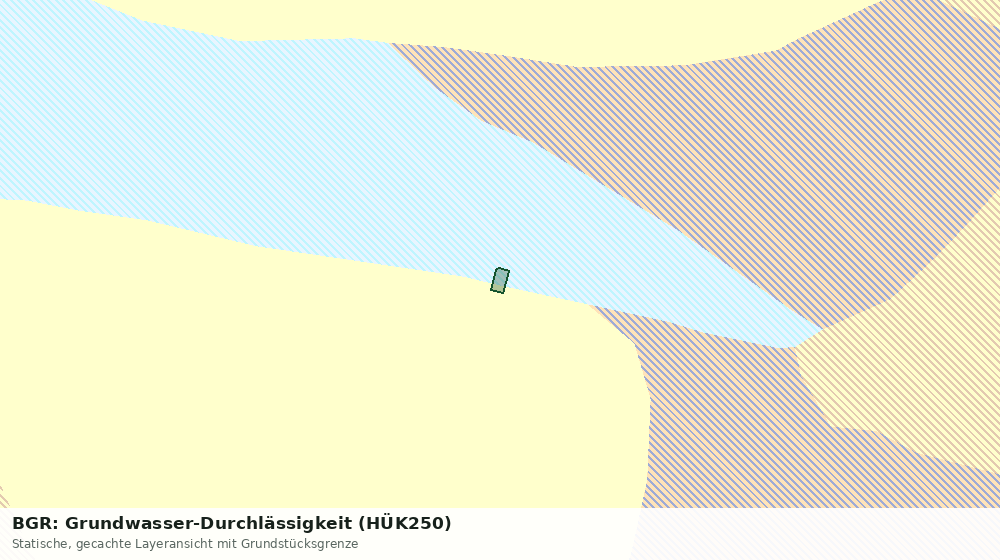Statische Kartenansicht: BGR: Grundwasser-Durchlässigkeit (HÜK250)