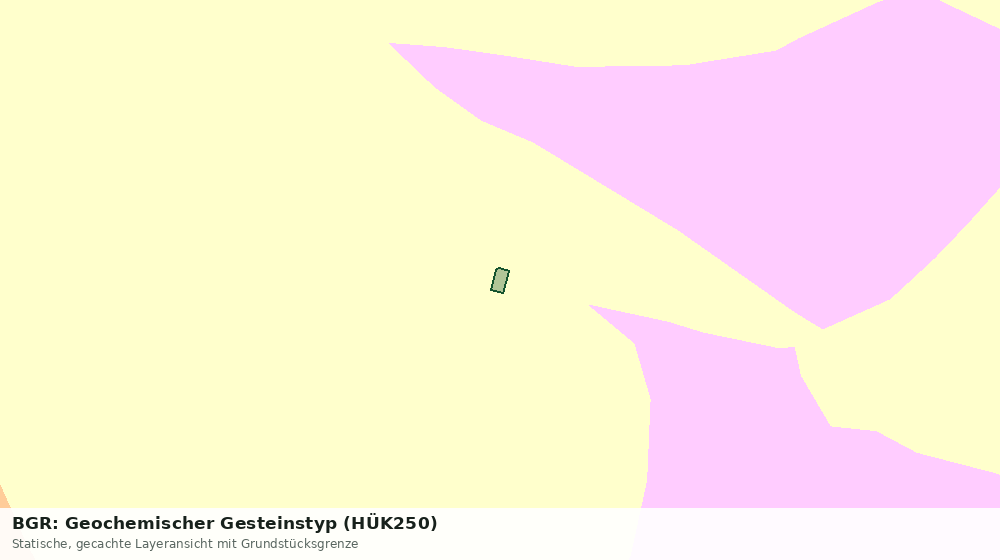 Statische Kartenansicht: BGR: Geochemischer Gesteinstyp (HÜK250)