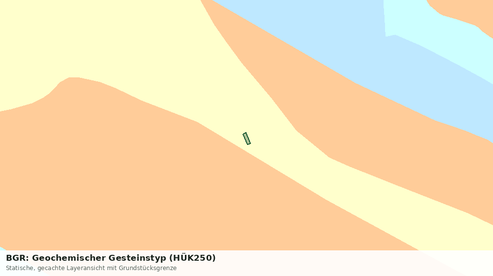 Statische Kartenansicht: BGR: Geochemischer Gesteinstyp (HÜK250)