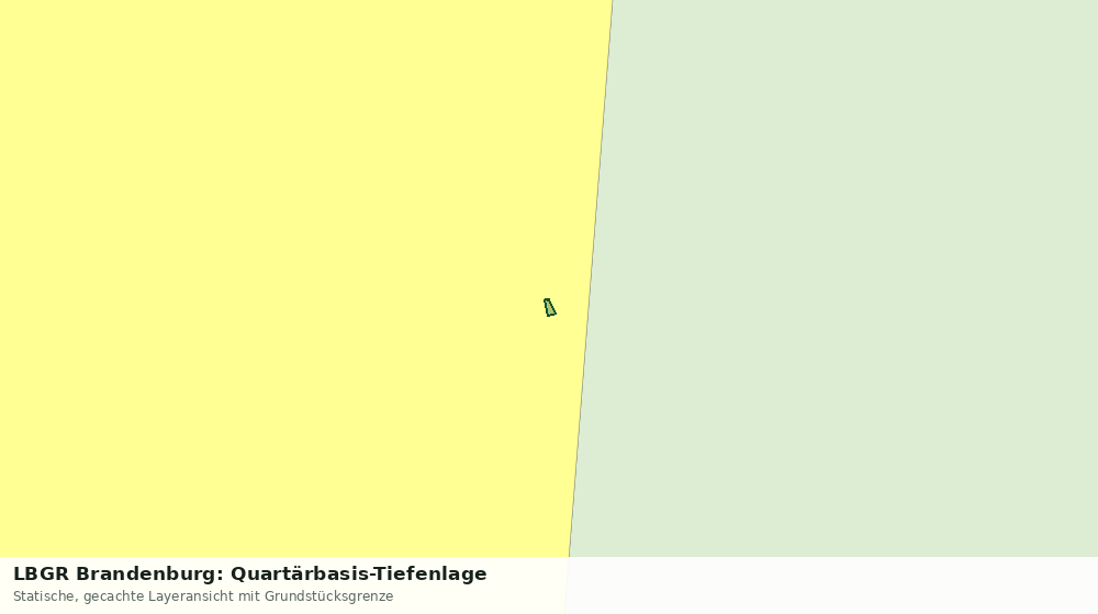 Statische Kartenansicht: LBGR Brandenburg: Quartärbasis-Tiefenlage