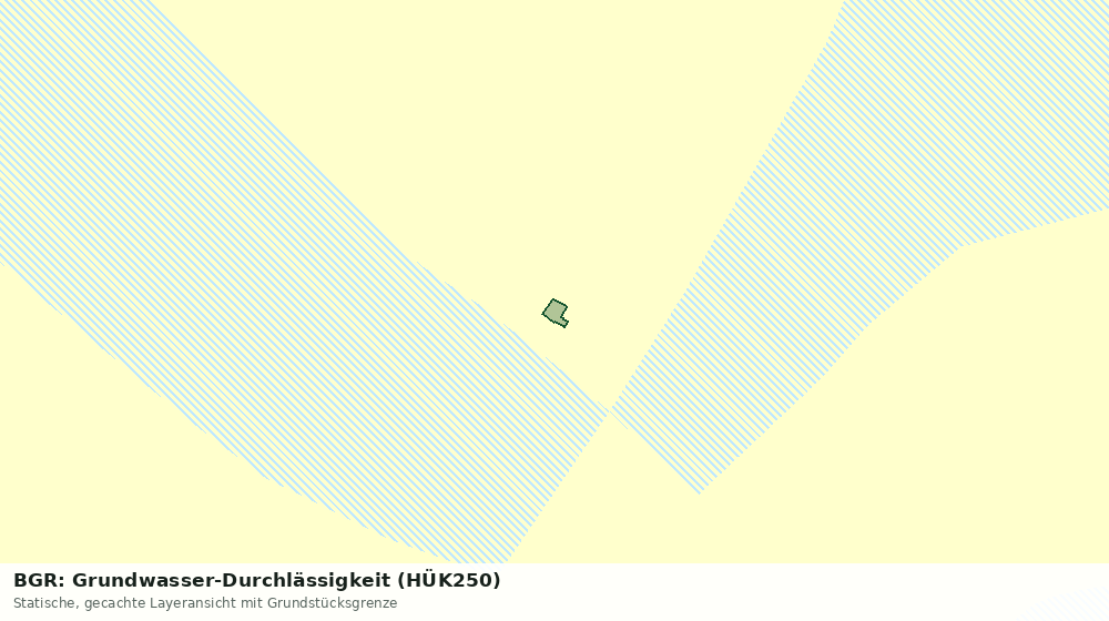 Statische Kartenansicht: BGR: Grundwasser-Durchlässigkeit (HÜK250)