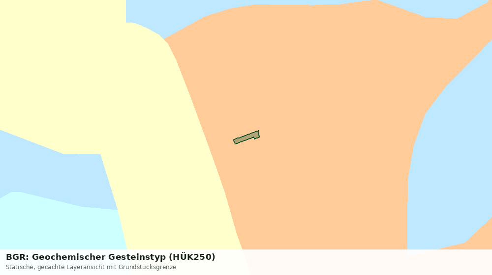 Statische Kartenansicht: BGR: Geochemischer Gesteinstyp (HÜK250)