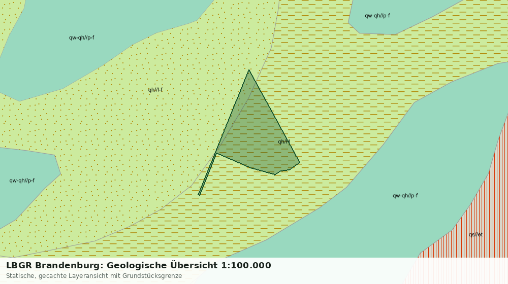 Statische Kartenansicht: LBGR Brandenburg: Geologische Übersicht 1:100.000