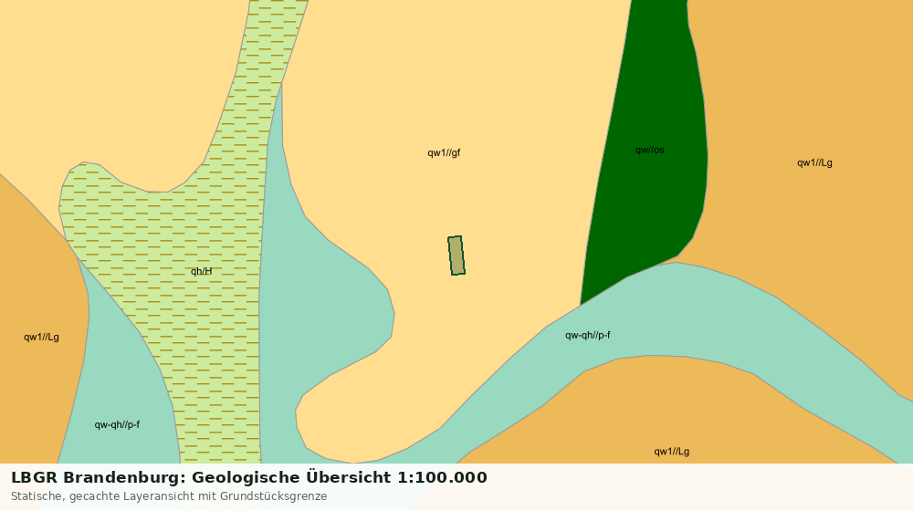 Statische Kartenansicht: LBGR Brandenburg: Geologische Übersicht 1:100.000