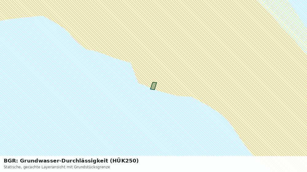 Statische Kartenansicht: BGR: Grundwasser-Durchlässigkeit (HÜK250)