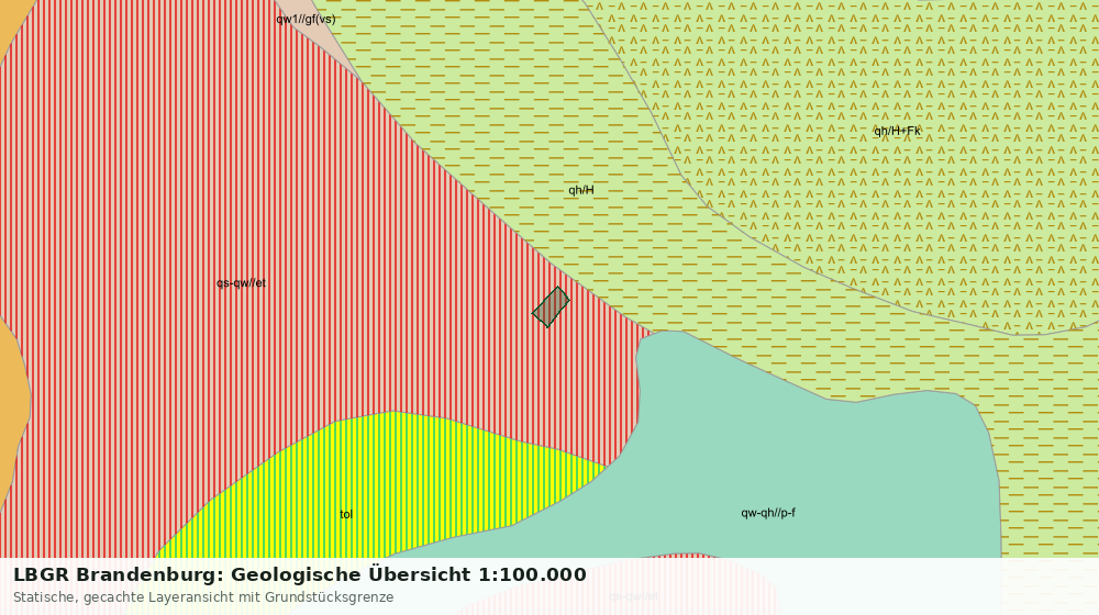 Statische Kartenansicht: LBGR Brandenburg: Geologische Übersicht 1:100.000