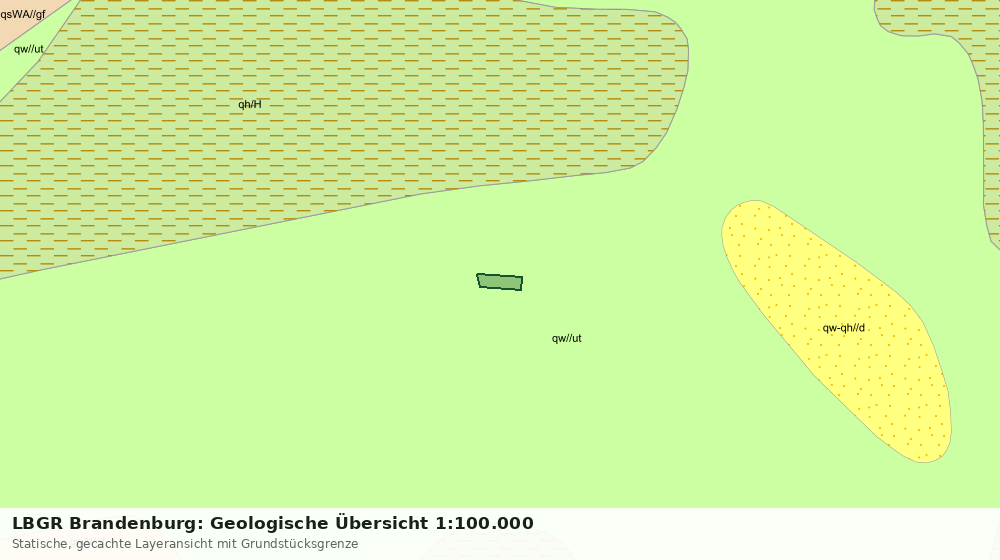 Statische Kartenansicht: LBGR Brandenburg: Geologische Übersicht 1:100.000
